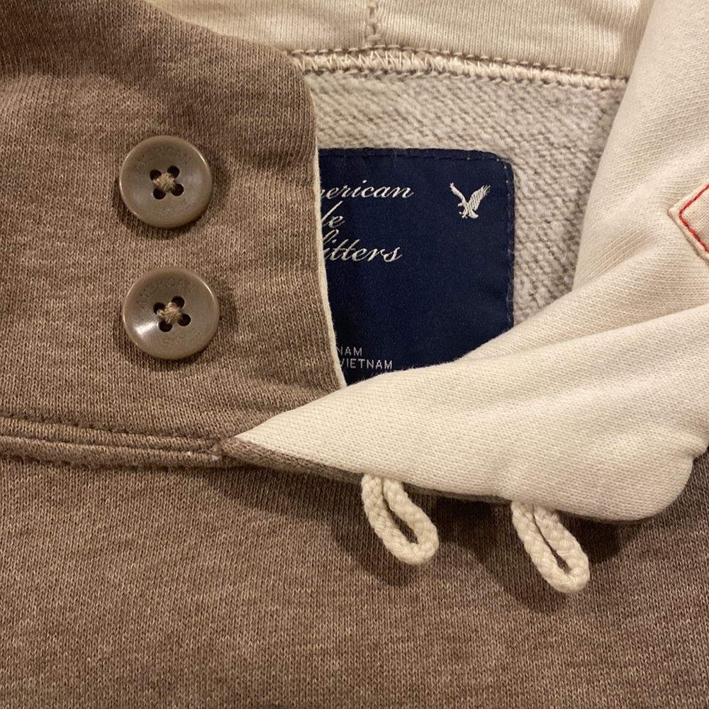 American Eagle Women’s Hoodie in Brown/Tan - Picture 3 of 8